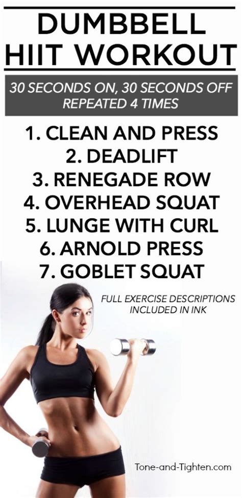 30-Minute Hight Intensity Interval Workout with Weights – At-home dumbbell HIIT workout ...