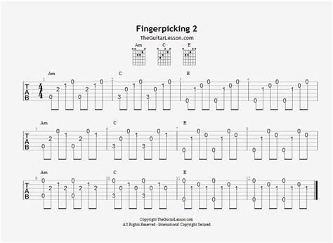 Fingerpicking - TheGuitarLesson.com