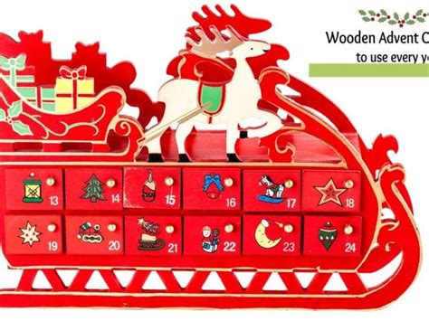 A German Wooden Advent Calendar- Use it Again Every Year!