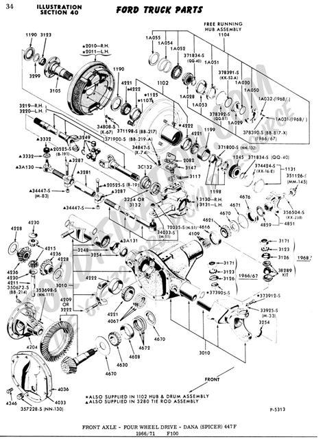 99 Ford f350 front axle diagram