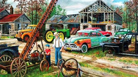 Grandpa's Junk Yard by Richard Burns