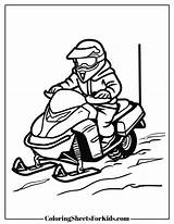 Snowmobile Coloring Pages Free PDF Printables  Sheets For Kids sketch template
