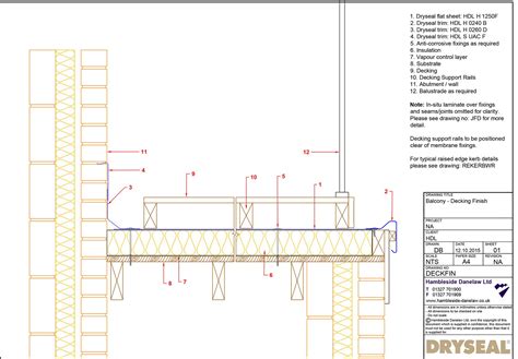Balcony Decking Finish Detail - Dryseal Roofing