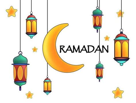 Ramadan kareem cute icon set Background illustration - Download Free Vectors, Clipart Graphics ...