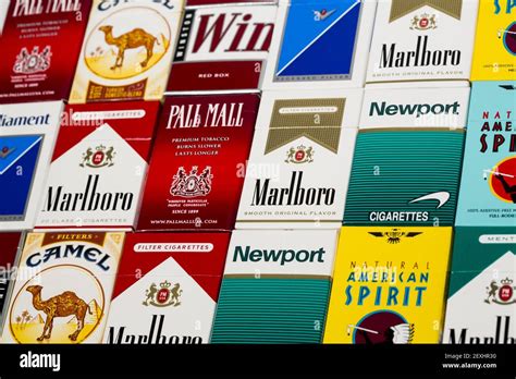 Camel, Winston, Parliament, Marlboro Red, Marlboro Gold, Marlboro ...