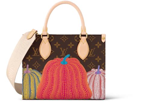 Louis Vuitton LV x YK Onthego PM Pumpkin Print in Monogram Coated Canvas with Gold-tone - US