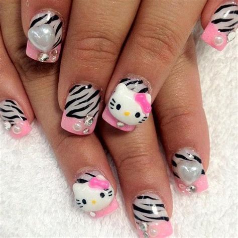 50 Hello Kitty Nail Designs | Art and Design