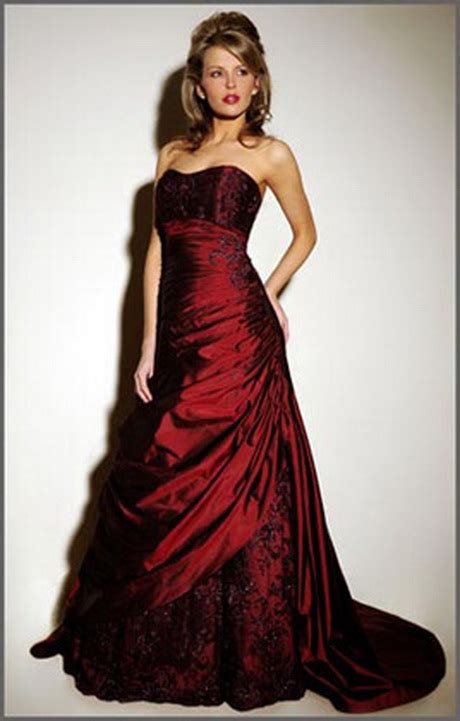 Deep red dresses - Natalie