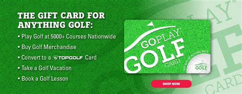 Go Play Golf - Golf Gift Ideas and Golf Gift Card for Playing Golf!