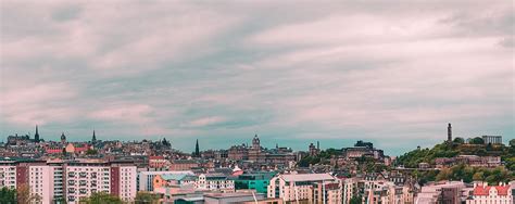 HD wallpaper: Edinburgh Skyline, view of cityscape during cloudy day ...