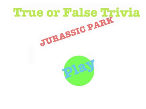 Jurassic Park Trivia Free Activities online for kids in 1st grade by ...