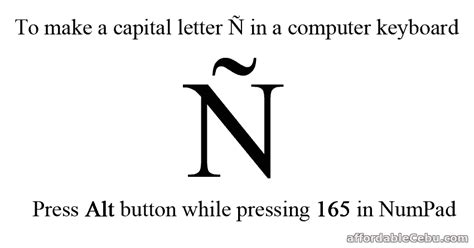 How to Type Enye (Ñ) in a Computer?