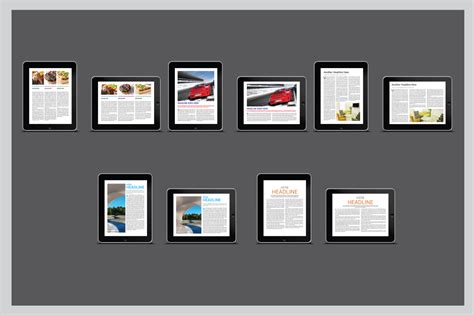 Digital Magazine Template vol. 01 ~ Magazine Templates on Creative Market