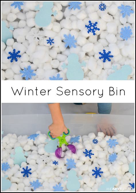 Winter Sensory Bin | And Next Comes L