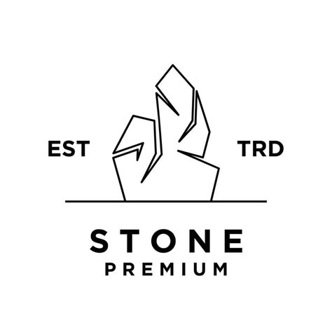 Stone logo icon design illustration 24090164 Vector Art at Vecteezy