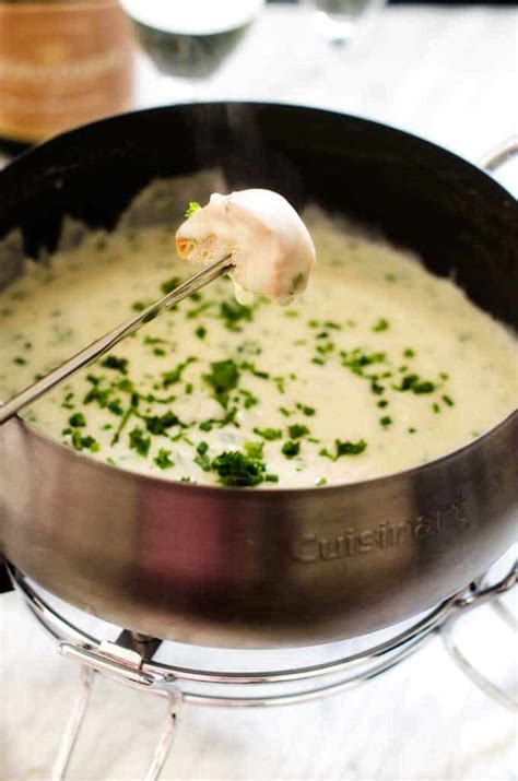 Gruyere and Goat Cheese Fondue - Wendy Polisi