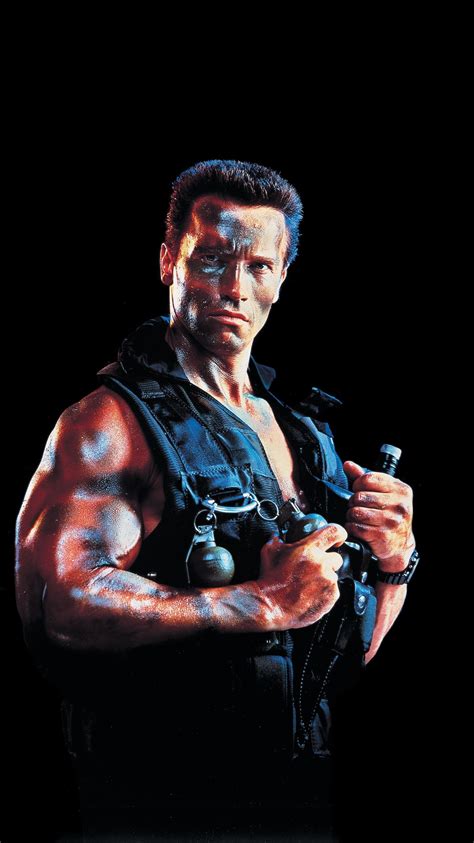 Commando (1985) Phone Wallpaper | Moviemania | Arnold schwarzenegger ...