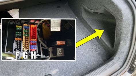 Audi A4 S4 B8 fuse box and relay panel location and diagram