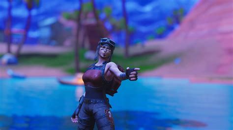 Renegade Raider Skin In Blur Blue Background Fortnite HD Games Wallpapers | HD Wallpapers | ID ...