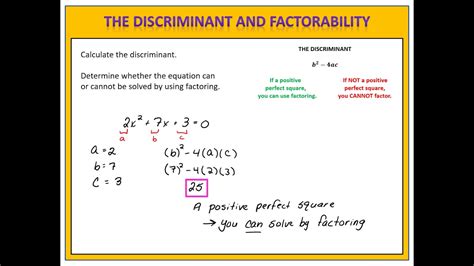 Discriminant Quadratic Equation Examples