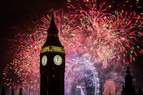 Revellers celebrate New Year’s Eve across UK with fun and fireworks | Evening Standard