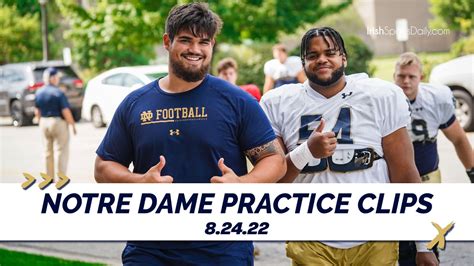 Video | Notre Dame Football Practice Clips 8.24 | Irish Sports Daily