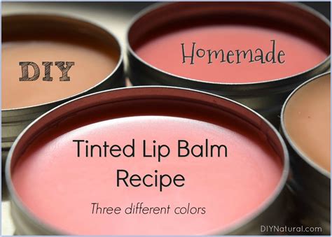 DIY Tinted Lip Balm: Recipes for 3 Different Shades of Lip Balm