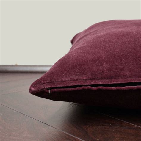 Plum Velvet Cushion Cover Velvet solid Pillowcase Velvet | Etsy