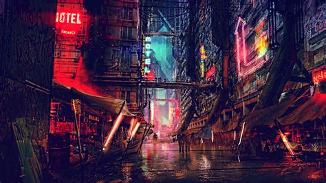 2560x1440 Science Fiction Cyberpunk Futuristic City Digital Art 4k ...