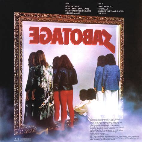 Sabotage – LP Cover Archive