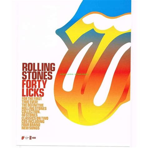 Rolling Stones Forty Licks - Original Magazine Advert 47900 on eBid ...