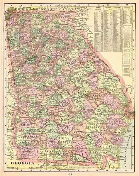 Historical Maps Of Georgia | secretmuseum