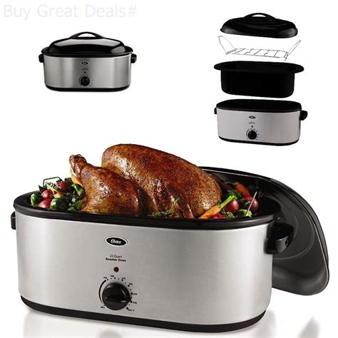 Oster Electric Thanksgiving Turkey Roaster Oven 22 Qt Self-Basting Lid Holidays - Walmart.com