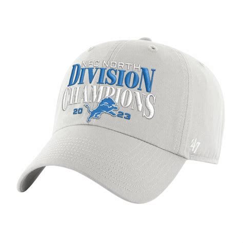 Detroit Lions 2023 Division Champs Clean Up Cap - Vintage Detroit Collection