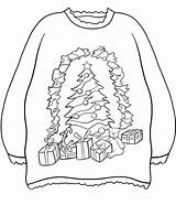 Christmas Sweater Coloring Pages Printable For Free Download sketch template