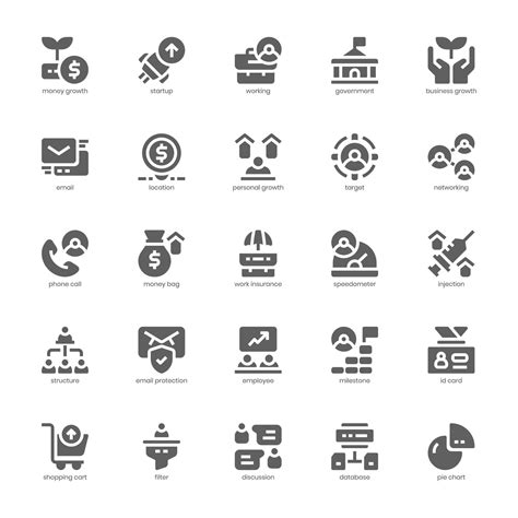 Business Growth icon pack for your website, mobile, presentation, and logo design. Business ...