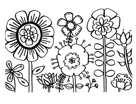 Free Printable Flower Coloring Pages For Kids - Best Coloring Pages For Kids