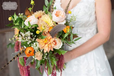 October Backyard Wedding near Hermann, Missouri - Wildflower Wedding ...