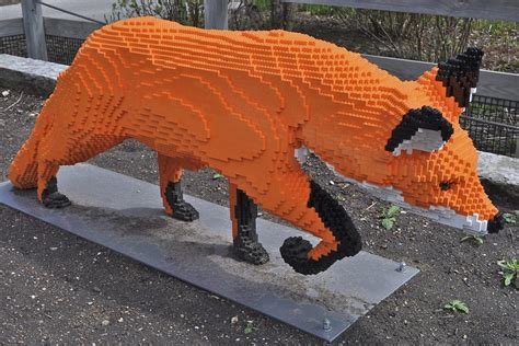 Lego fox sculpture | Reiman Gardens, Ames, Iowa | Scott McLeod | Flickr