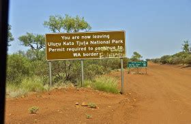 Docker River Road; Permit Only; New Territory, Australia