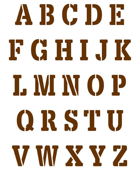 Printable Stencil Alphabet | Erika Printable