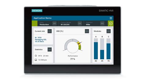 HMI Template Suite | Operator Control and Monitoring Systems | Siemens | User interface design ...