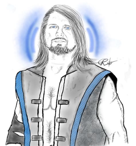 AJ Styles Drawing By ERO by EroIchiban on DeviantArt