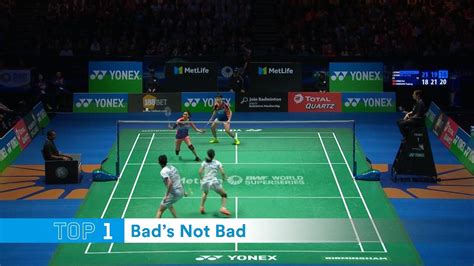 VIDEO - Top 5: Badminton rallies - Video Eurosport