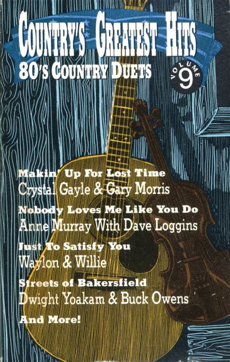 Country's Greatest Hits Volume 9 80's Country Duets (1991, Cassette ...