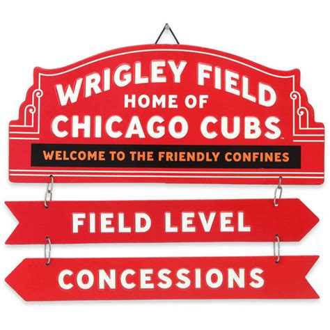 Chicago Cubs Marquee Metal Sign | Wrigley Field Metal Sign