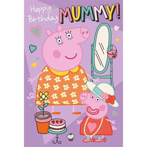 Official Peppa Pig Mummy Birthday Card, Happy Birthday Mummy – Danilo ...