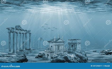 Atlantis Ruins Underwater Stock Photos - Free & Royalty-Free Stock ...