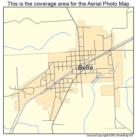 Aerial Photography Map of Belle, MO Missouri