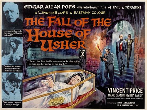 Vincent Price - The Fall of the House of Usher | Classic horror movies ...